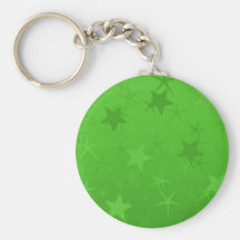 Green Lined Star Field Key Chains