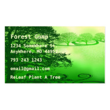 Green Living Business Card Templates