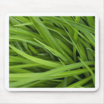 Green Lush Grass Mouse Pad