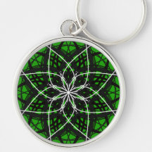 green mandala keychain by SWOLFY!