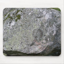 Green Moss Growing Over Rock Mouse Pads