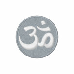 Green Ohm Om Design embroidered shirts