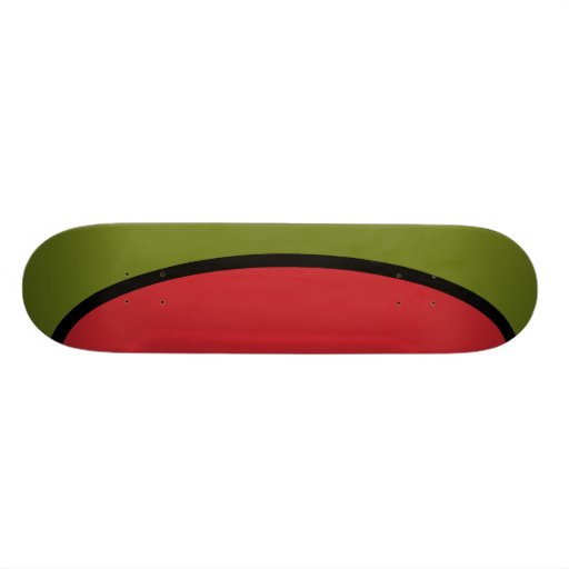 Green olive skate deck