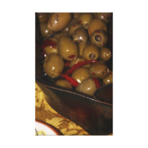 Green Olive Wrapped Canvas Gallery Wrapped Canvas