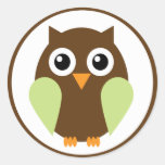 Green Owl Sticker