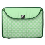 Green Patchwork Pattern MacBook Pro Sleeves