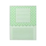 Green Patchwork Pattern Memo Notepad