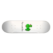 Green peacock skate boards