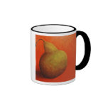green pear coffee mug