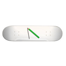 Green Pencil Skate Deck