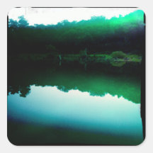 Green Pond Square Stickers