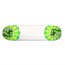 Green Power Custom Skateboard