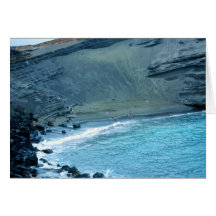 Green Sands Beach Hawaii Cards