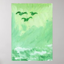 GREEN SEASCAPE VALUE POSTER PAPER (MATTE)