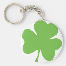 green shamrock keychain