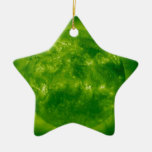 Green Star Blue Star Christmas Ornament