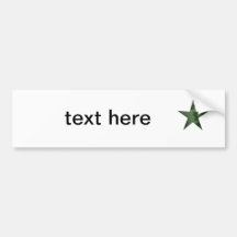 Green Star Bumper Stickers