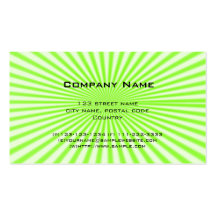 green starbust cool business card.