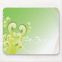 Green Swirl Mousepad
