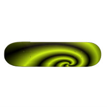 Green swirl skateboard