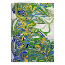 Green Swirls Card