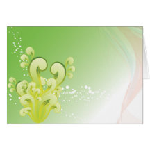 Green Swirls Cards