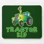 Green Tractor Kid Mouse Pad