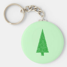 Green Tree. Christmas, Fir, Evergreen Tree. Key Chains