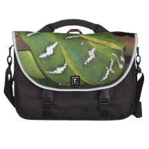 Green Tree Python Laptop Bag