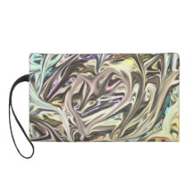 Green Turquoise Ivory Tan Gold Purple Satin Cocoa Wristlet Clutches