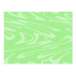 Green Wavy Pattern. Postcards