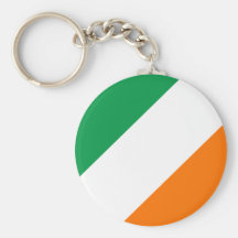 Green White Orange Stripes Key Chains