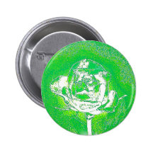 Green with envy pinback button