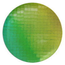Green yellow gold plate plates