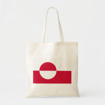 Greenland Flag Canvas Bag