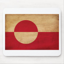 Greenland Flag Mouse Pads