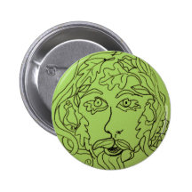 Greenman Portrait Button