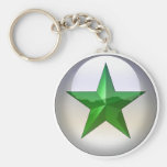 GreenStarJewel Keychain
