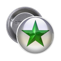 GreenStarJewel Pinback Buttons