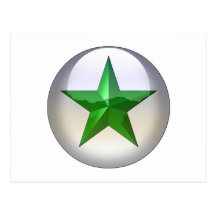 GreenStarJewel Postcard