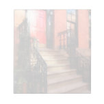 Greenwich Village Brownstone with Red Door Memo Pad