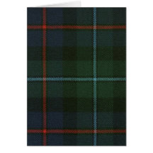Greeting Card Campbell of Cawdor Modern Tartan
