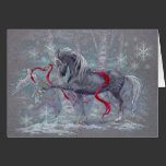 Greeting Card - Holiday Unicorn Snow Bird cards