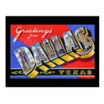 Greetings from Dallas Texas Postcards