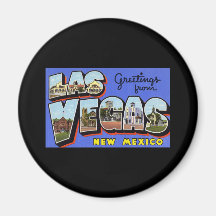 Greetings from Las Vegas New Mexico Fridge Magnet