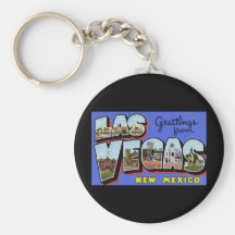 Greetings from Las Vegas New Mexico Key Chains
