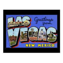 Greetings from Las Vegas New Mexico Postcard