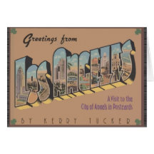 Greetings From Los Angeles, Vintage Greeting Card