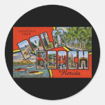 Greetings from Palm Beach Florida Round Sticker