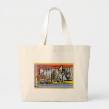 Greetings from Santa Cruz California Canvas Bag